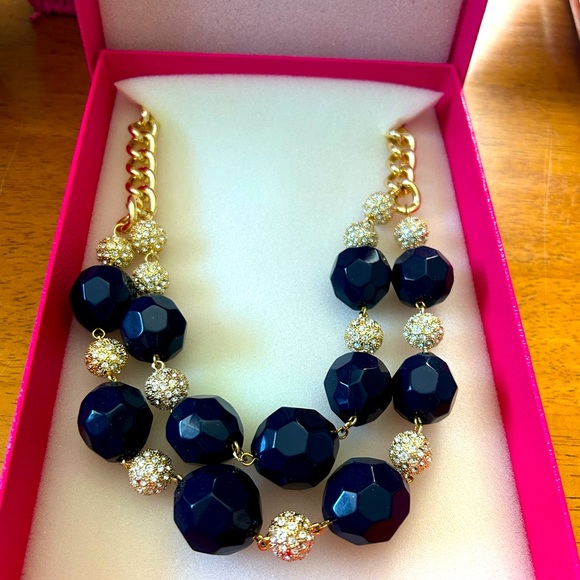 Lilly Pulitzer Jewelry - NEW Lilly Pulitzer navy & gold On the Rocks Necklace